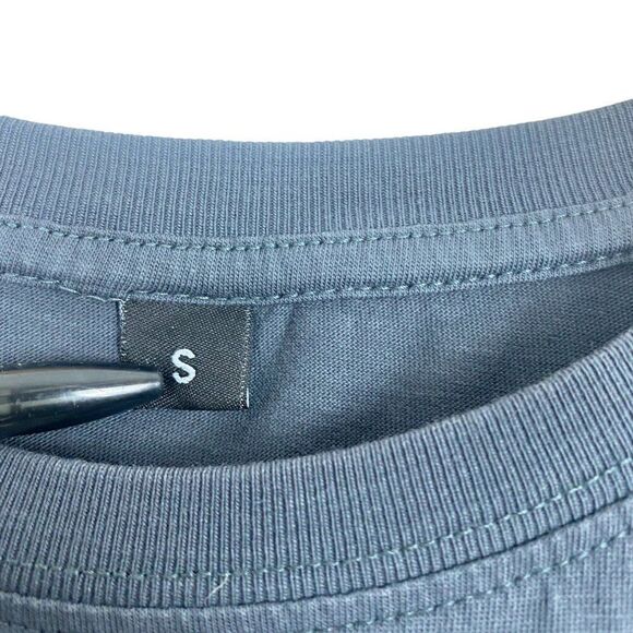 MEN'S GREY Berlin U Bahn U7 Patch Crew Neck Short Sleeve T Shirt US S - Picture 9 of 12